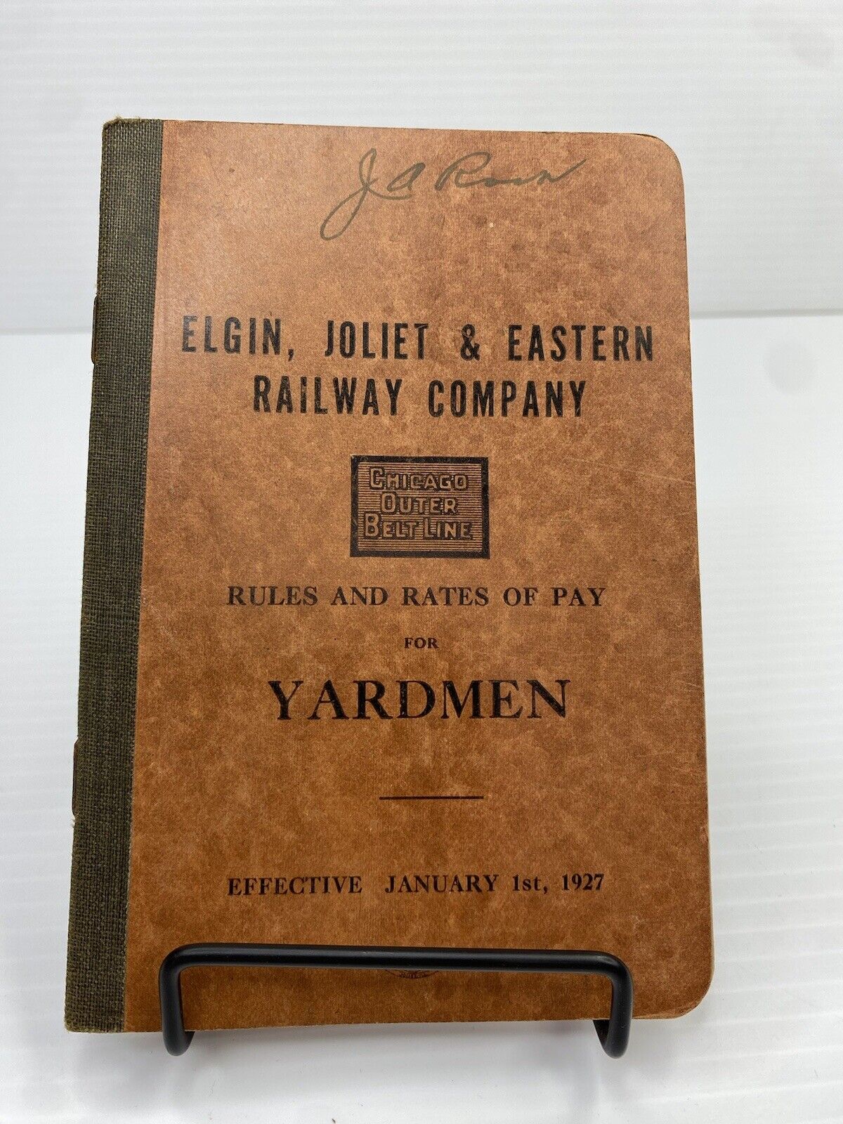 1943 Elgin Joliet Eastern Railway Company Chicago Outer Belt Line Rules Yardmen