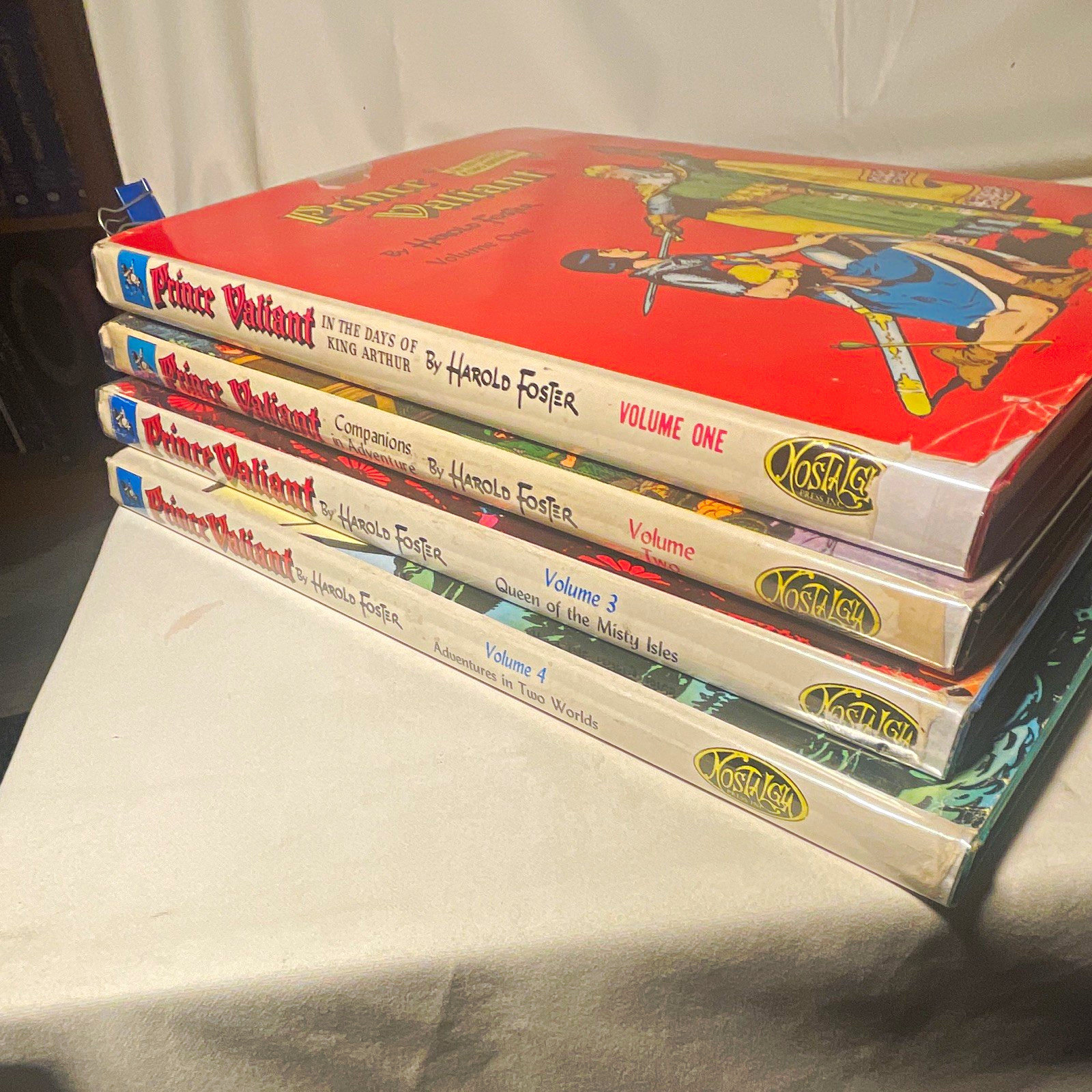 Prince Valiant Vol 1-4 HC Lot Harold Foster Nostalgia Press 1974 English Prince Valiant Vol 1-4 HC Lot Harold Foster Nostalgia Press 1974 English