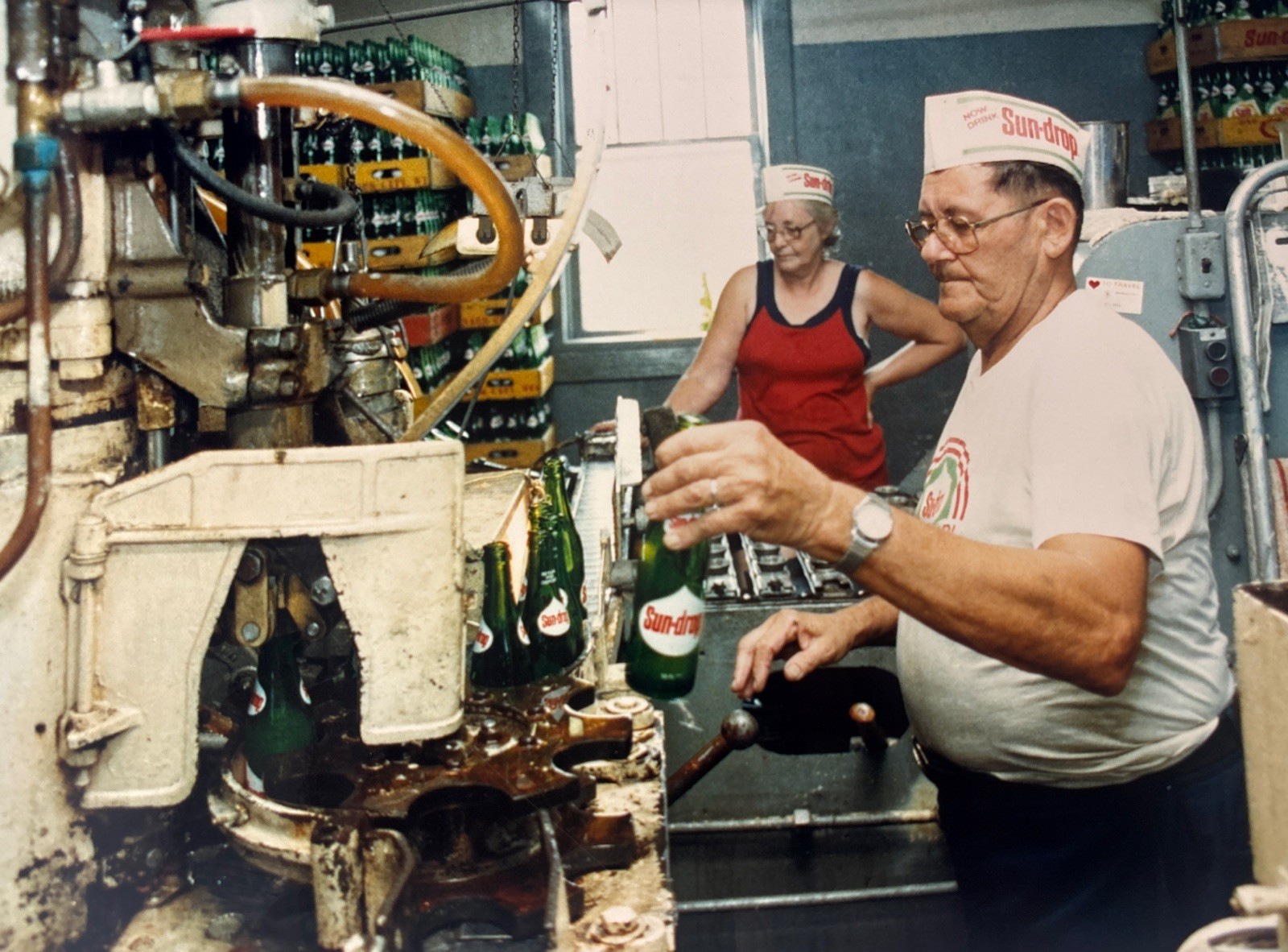 Sun-Drop Soda Bottling Plant Factory Workers 1991 Press Photo 8x10