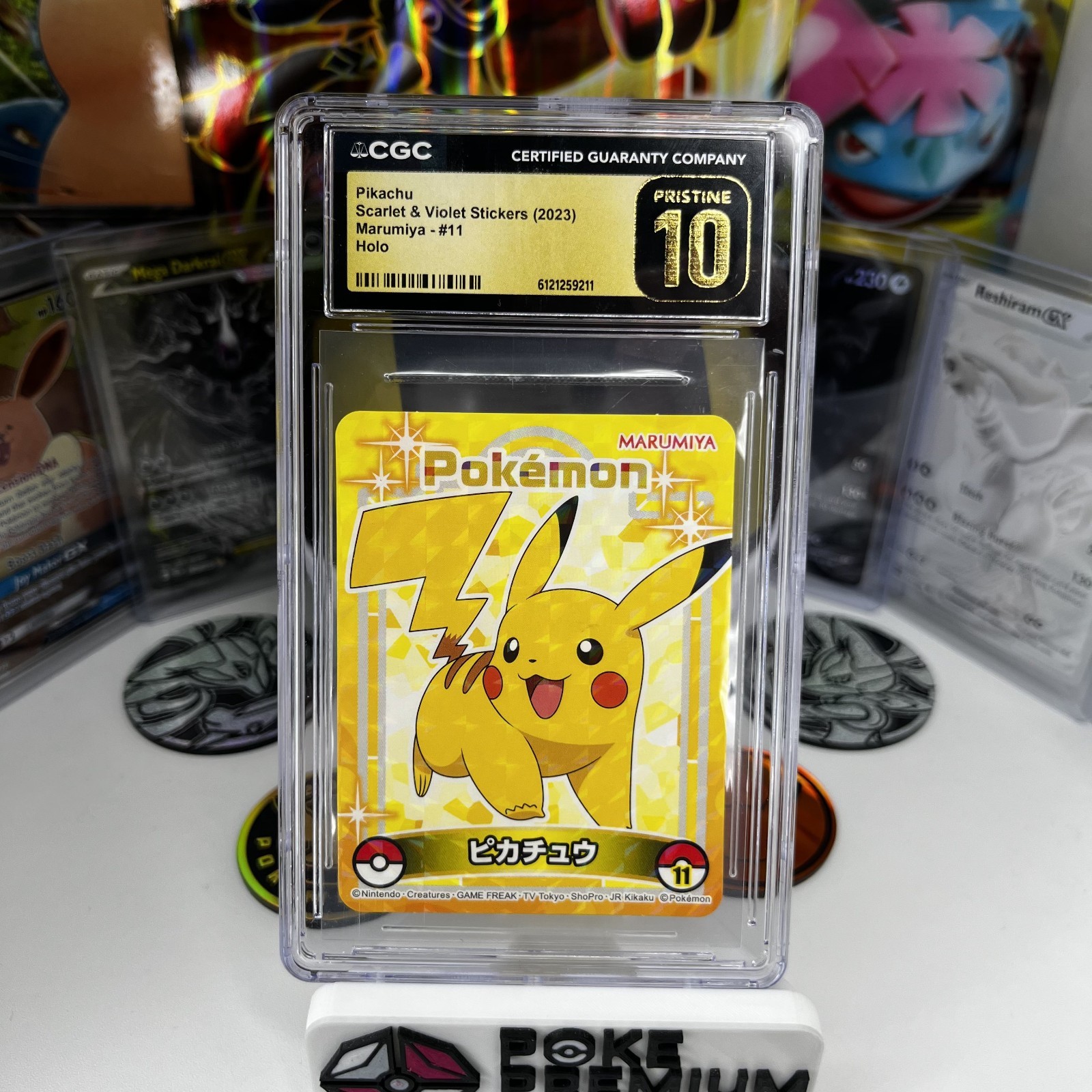 CGC Pristine 10 Pikachu Marumiya - #11 Holo CGC Pristine 10 Pikachu Marumiya - #11 Holo