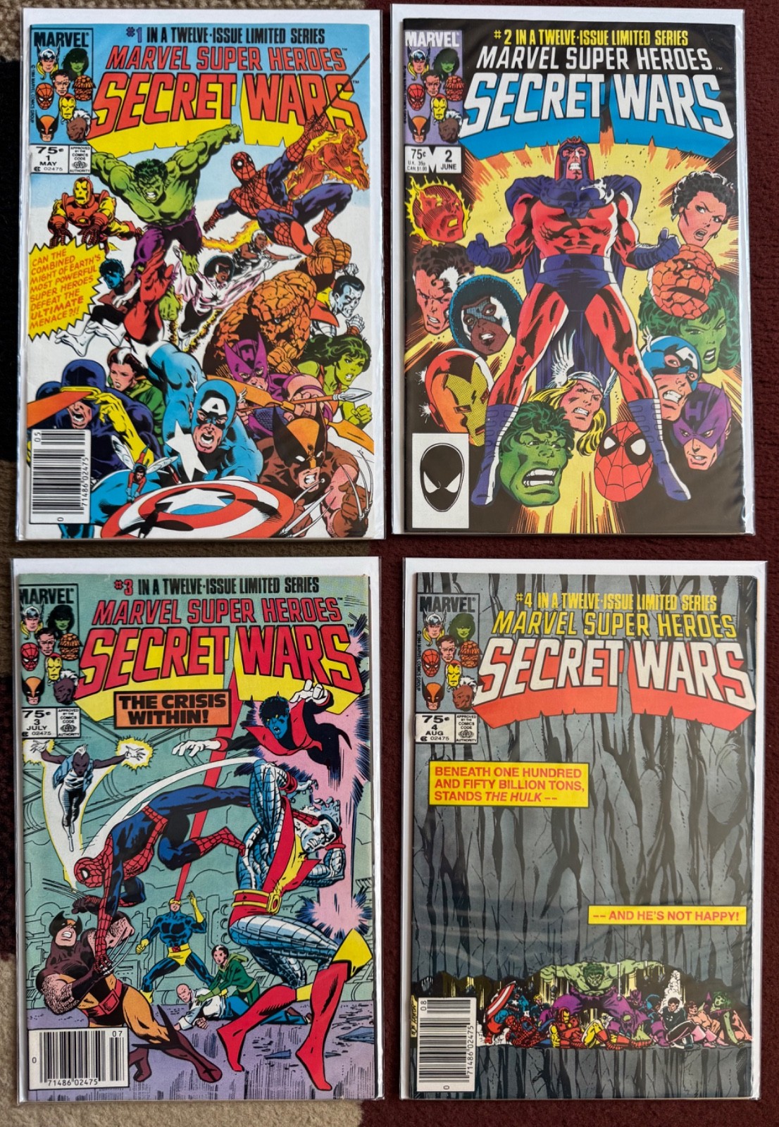 Secret Wars #1-12, KEY #8 1st Alien Symbiote COMPLETE (1984) 