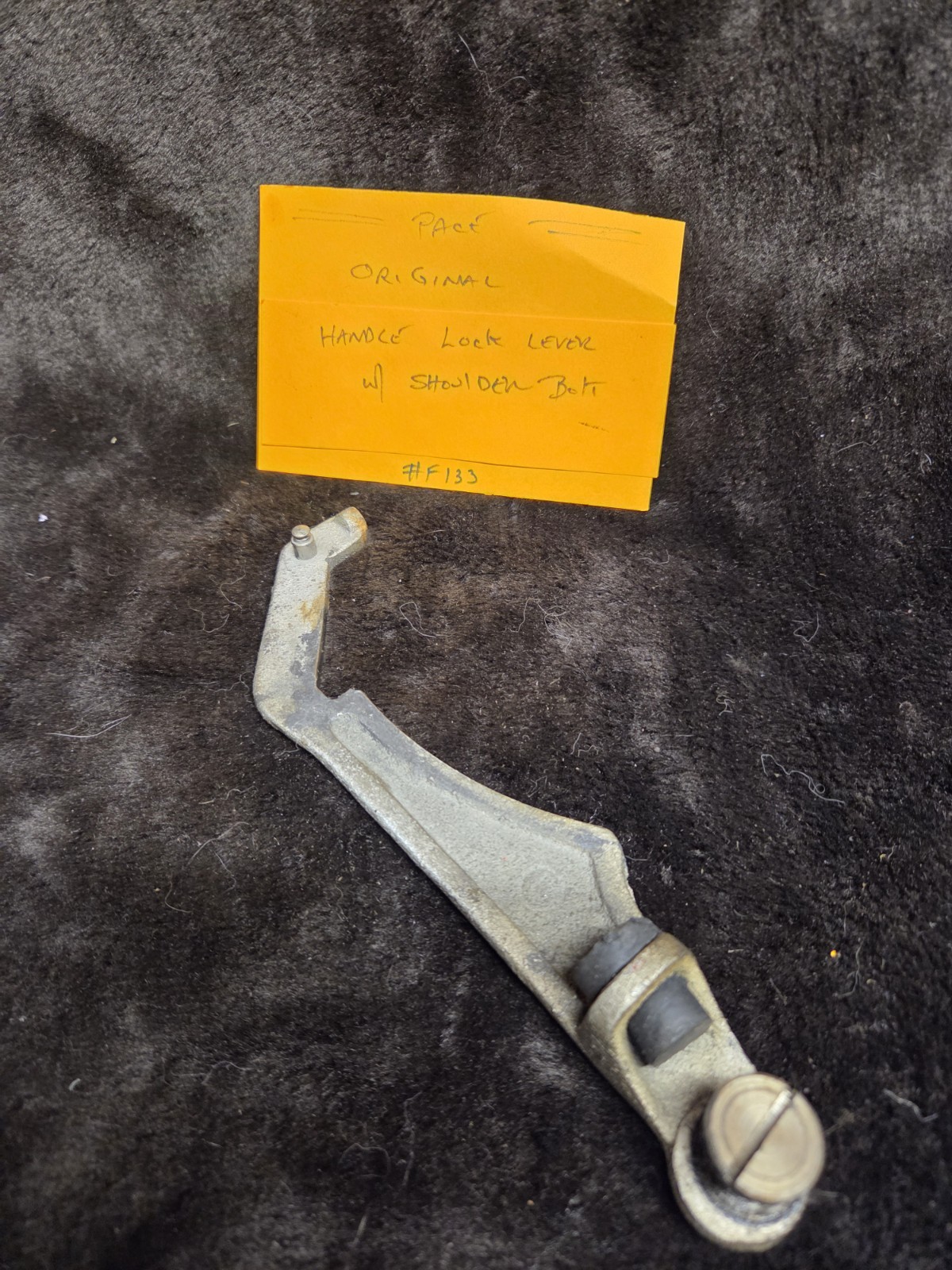 ORIGINAL VINTAGE PACE HANDLE LOCK LEVER WITH SHOULDER BOLT #F133