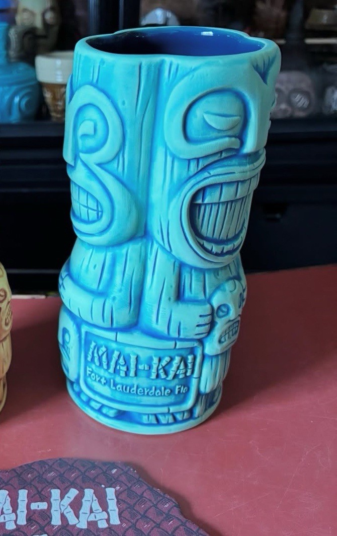 Mai-Kai Cannibal Tiki Mug Blue By Tiki Farm Mai-Kai Cannibal Tiki Mug Blue By Tiki Farm
