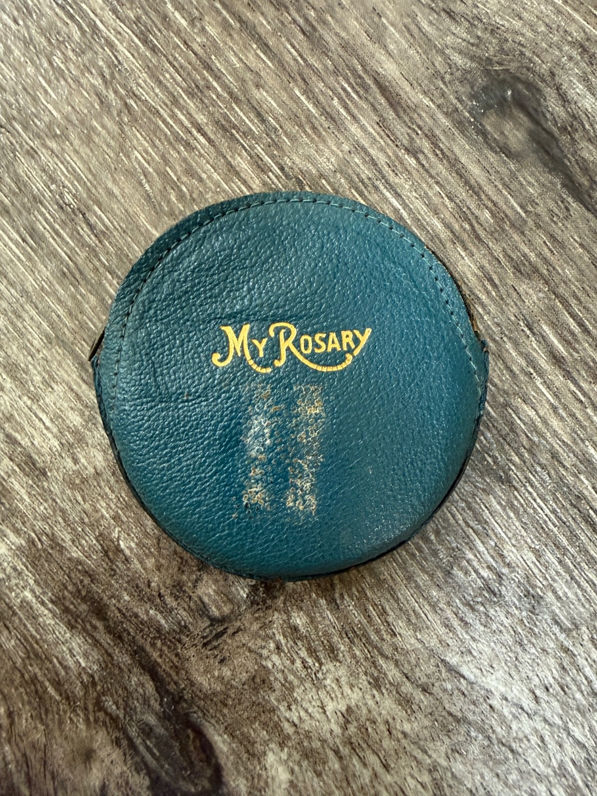 VINTAGE MY ROSARY LEATHER POUCH MOROCCO LEATHER FRANO & ROSARY
