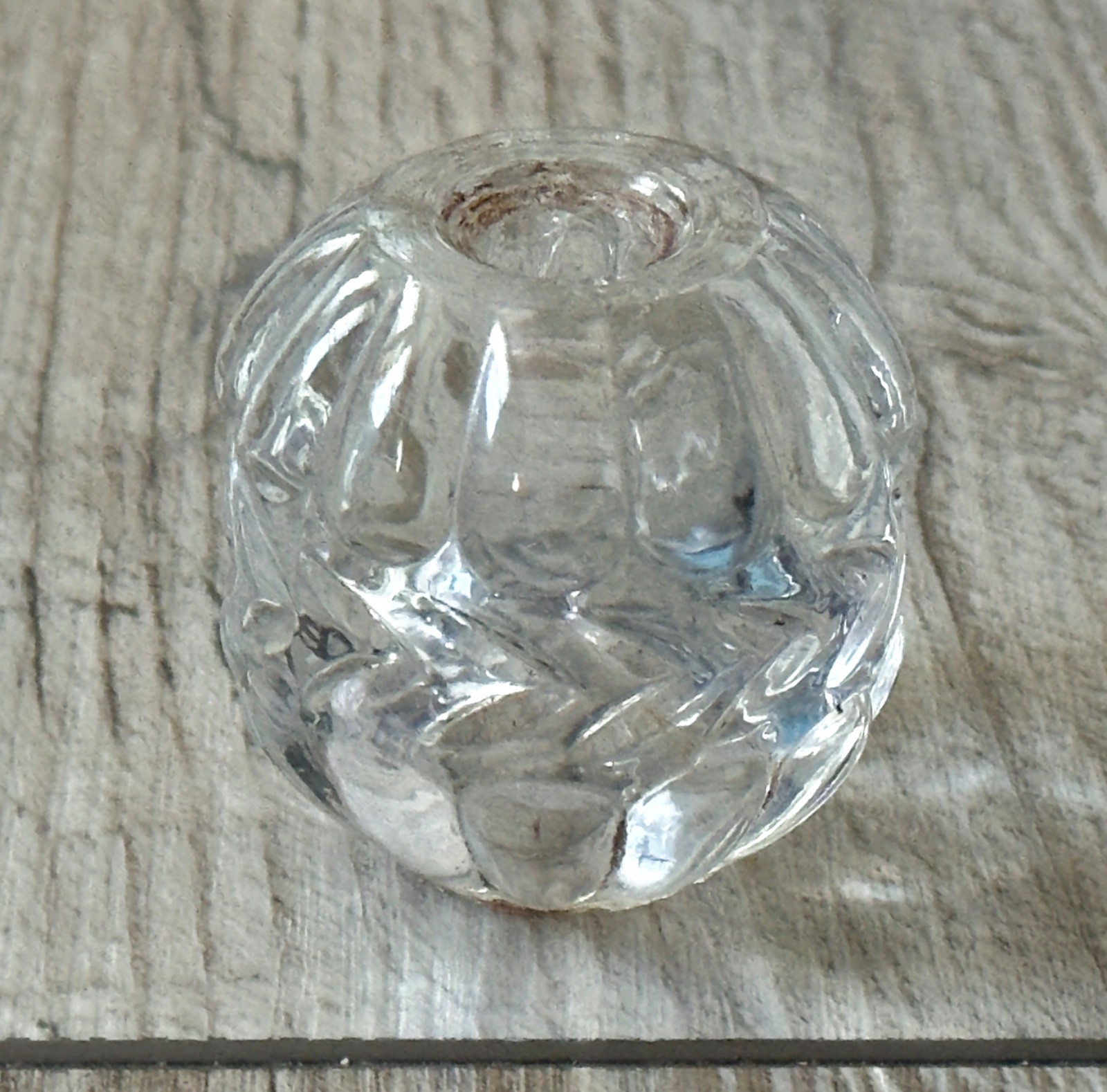 Vintage Glass Lamp Chandelier Spacer Ball Orb Round Replacement Part