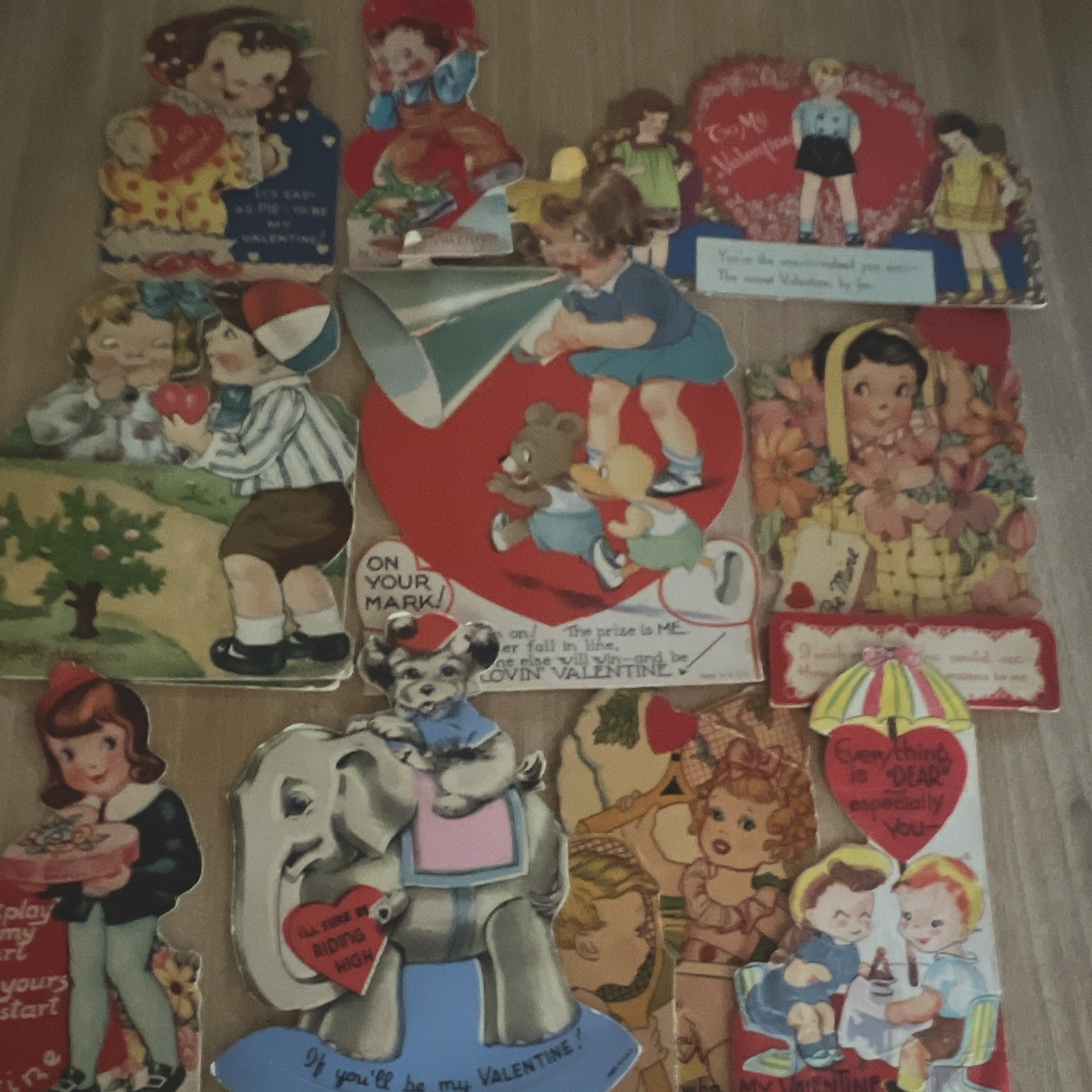 Vintage Valentine’s Day Greeting Cards Lot 1940’s-1950’s