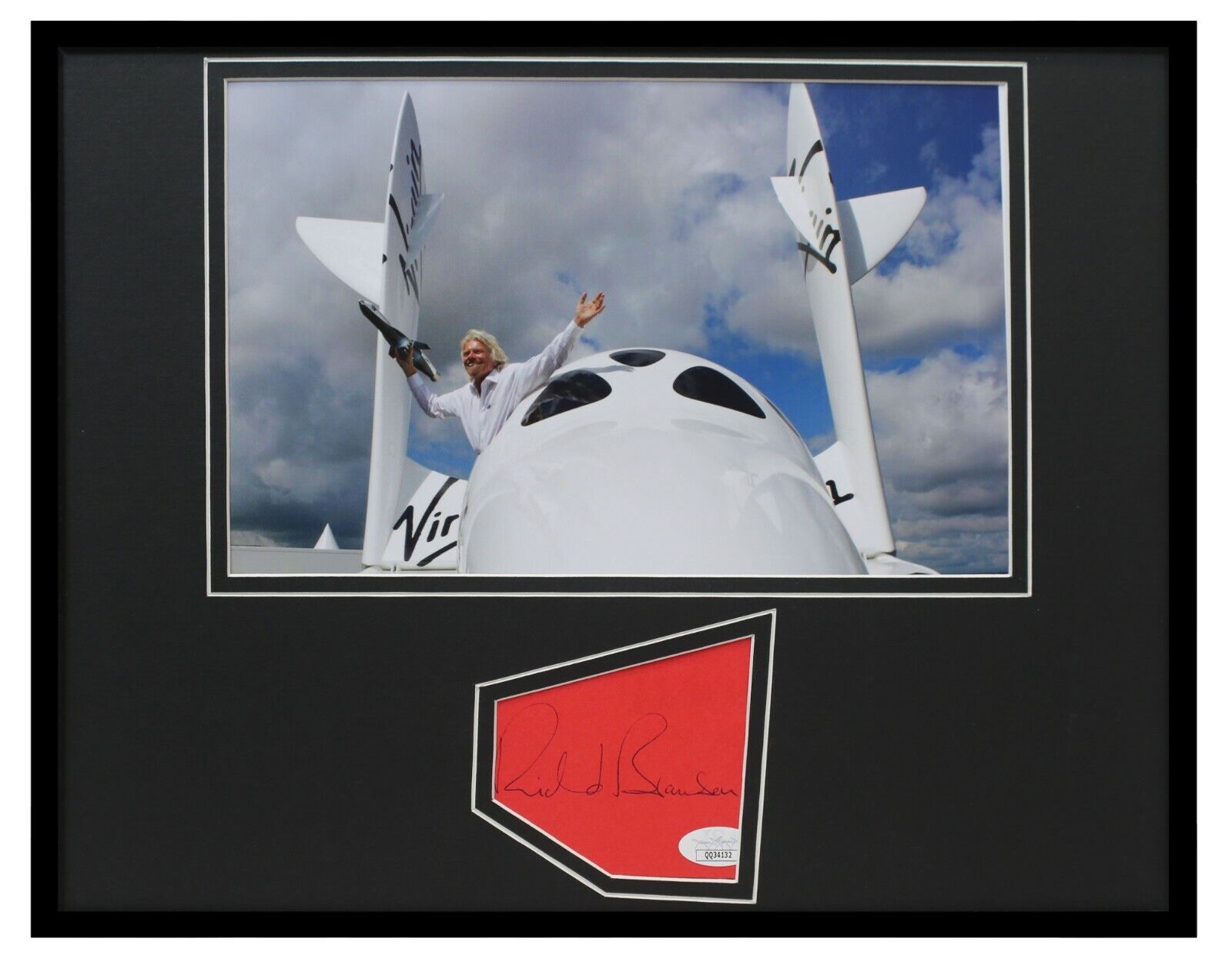 Sir Richard Branson Signed Framed 11x14 Photo Display JSA Virgin Airlines