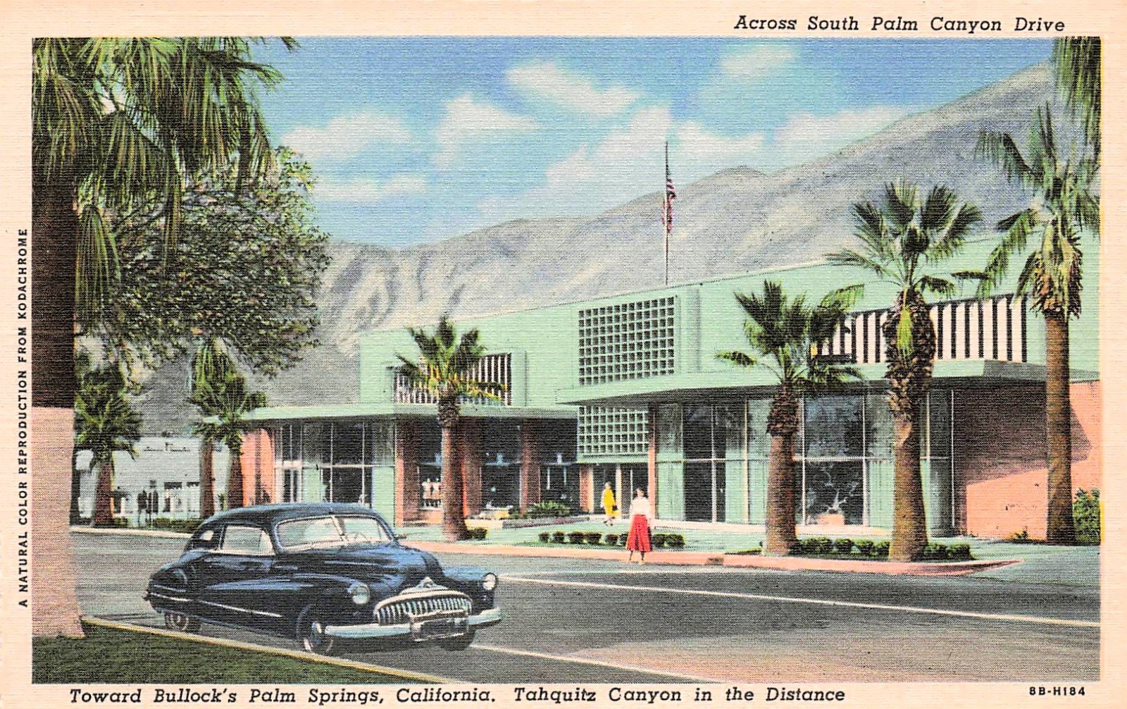 Bullock's Department Store in Palm Springs, California Vtg Postcard I30