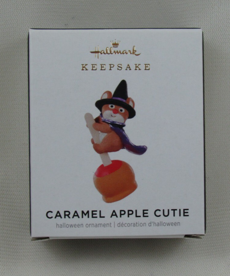 2021 HALLMARK KEEPSAKE HALLOWEEN CARAMEL APPLE CUTIE ORNAMENT NEW IN BOX S