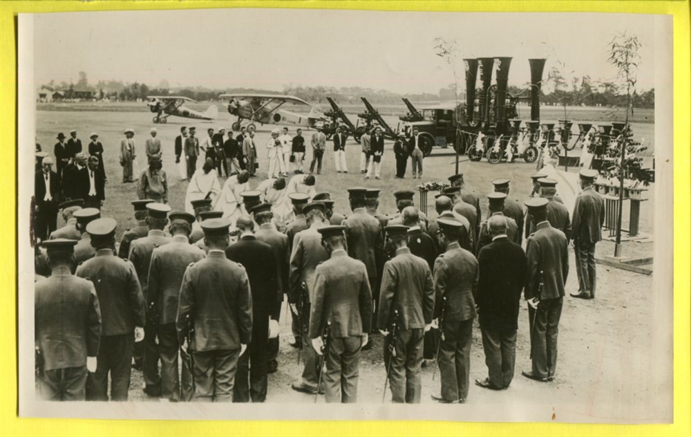1933 Japanese Dedicate War Material to Imperial Army Original Press Photo