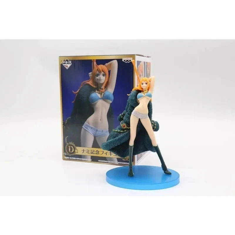 One Piece 20th Anniversary Blue Ver Figure Luffy Zoro Nami PVC Statue Gift Toy