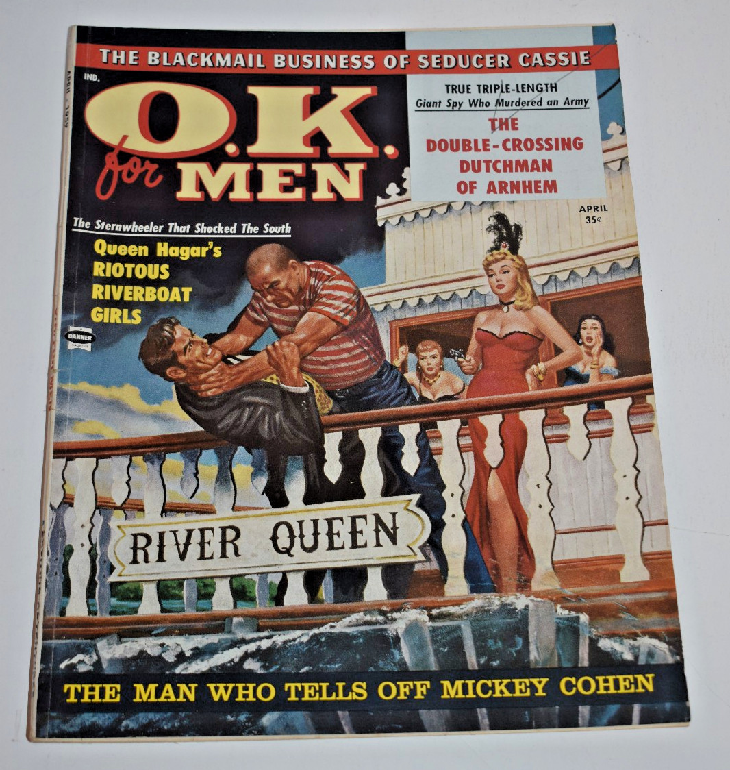 Vintage April 1959 O.K. for Men Man\'s Magazine - Fiction/Articles/Models
