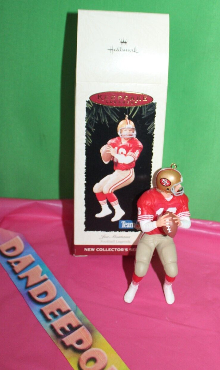 Hallmark Series One Joe Montana San Francisco NFL Ornament Christmas Holiday 95