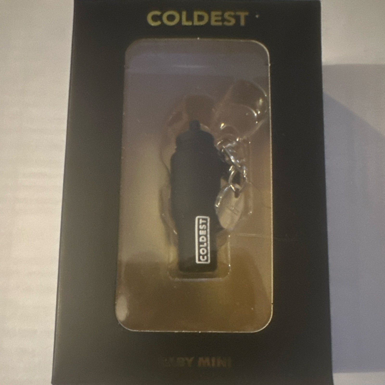 Coldest Baby Mini Stealth Black #1 Keychain Key Ring Modern Era Collectible