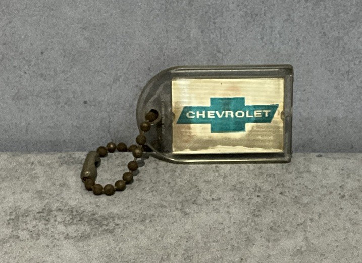 1968 Chevrolet Lenticular Chevy Advertising Keychain ’68 Sixty Great Rahway NJ