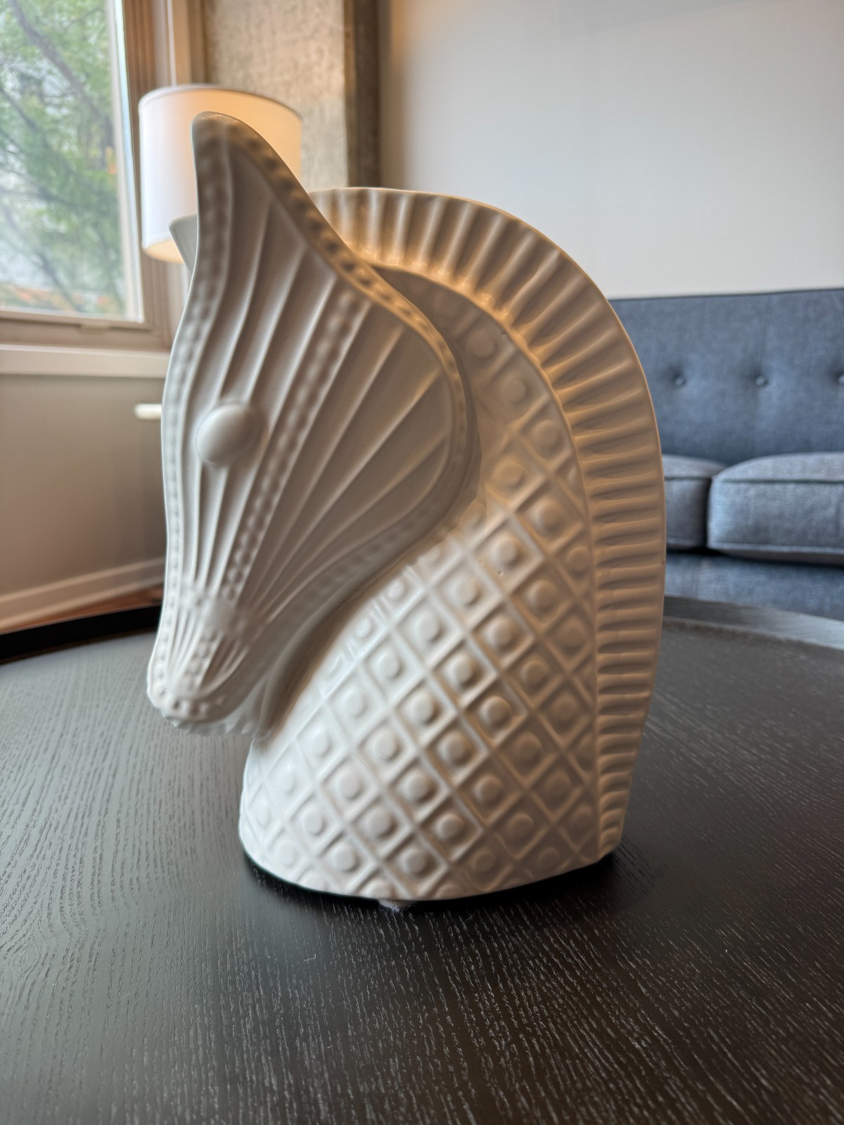 Vintage Jonathan Adler Horse Head tall pottery