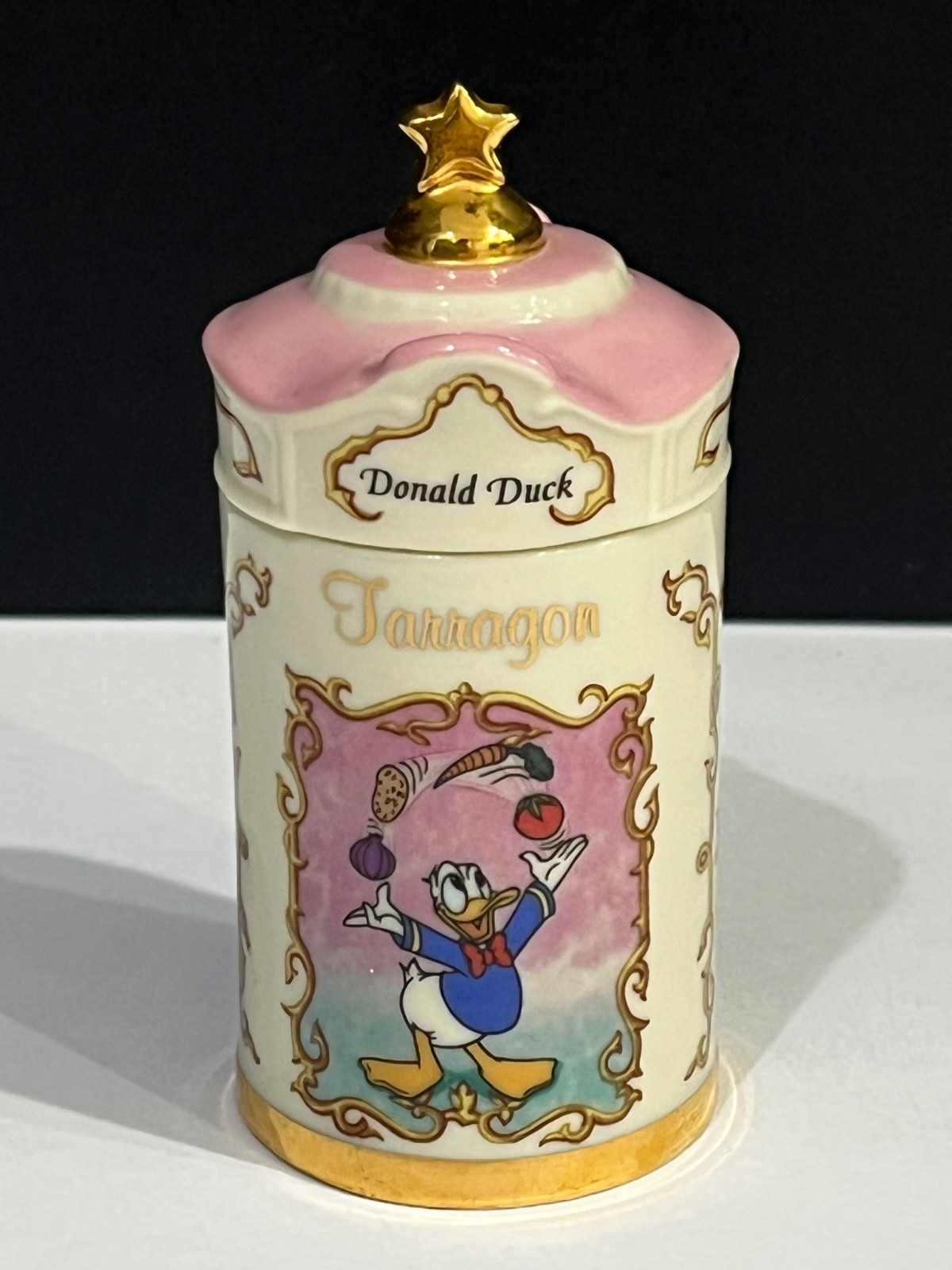 PERFECT LENOX WALT DISNEY DONALD DUCK TARRAGON SPICE JAR NO BOX PERFECT LENOX WALT DISNEY DONALD DUCK TARRAGON SPICE JAR NO BOX