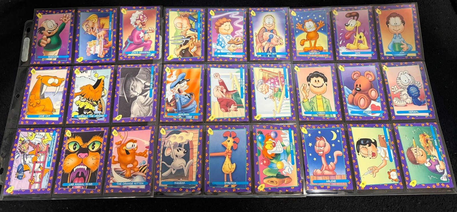 1992 SkyBox Garfield master set w/holograms 1-5 subset M-NM condition