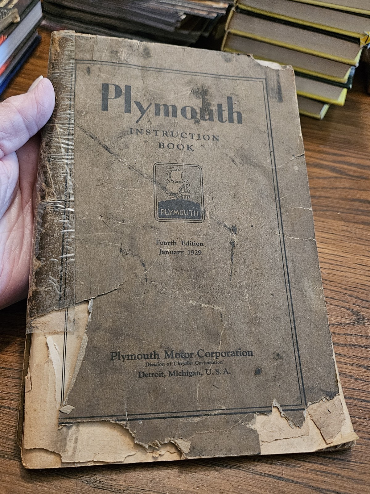 Antique Ephemera 1929 Plymouth Automobile Instruction Book Manual as shown