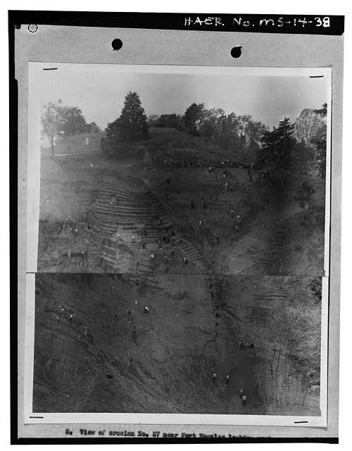 Vicksburg Mississippi 1935 Civilian Conservation Corps Road Stabilization Work