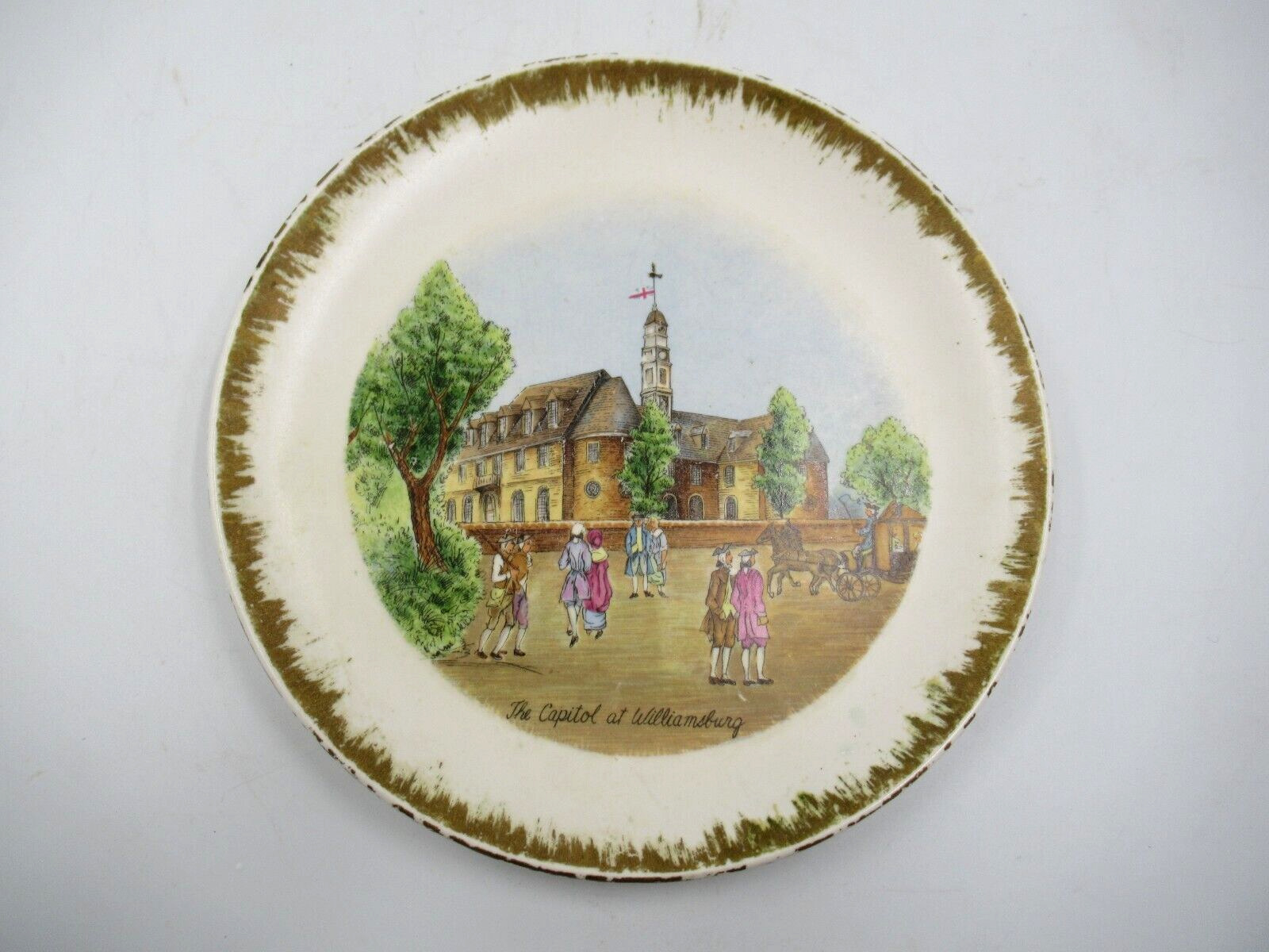 Vintage Enesco The Capital at Williamsburg - Ceramic  Plate