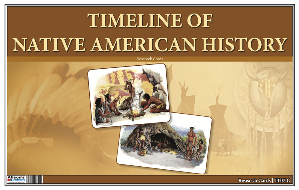 Allison\'s Timeline Of Native American History Laminated & Cut Research Cards