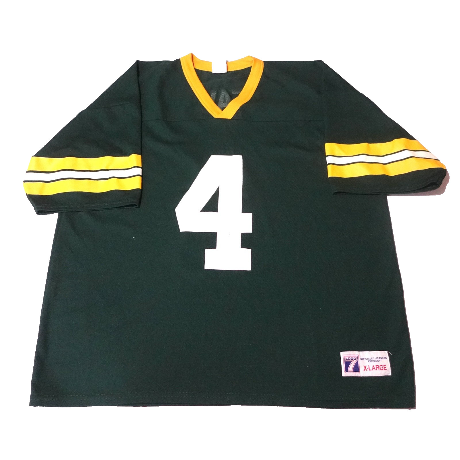 VTG 80' 90' Logo Athletic NFL Green Bay Packers Brett Favre #4 Jersey XL (Hole)