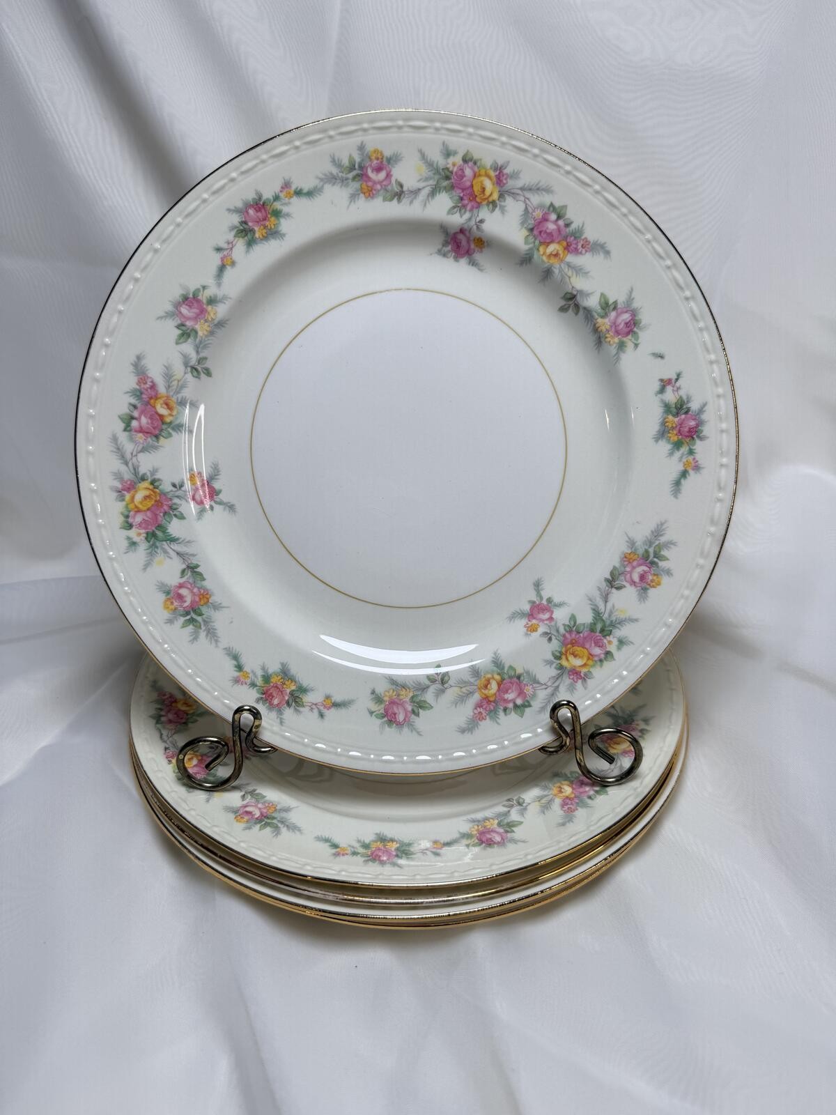Vintage 1951 Homer Laughlin Countess Set of 5 Dinner Plates Cottagecore China