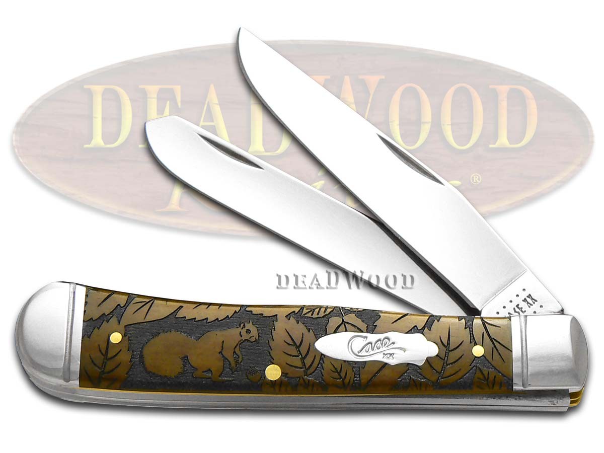 Case xx Trapper Knife Squirrel Wildlife Series Antique Bone 1/500 Pocket Knives