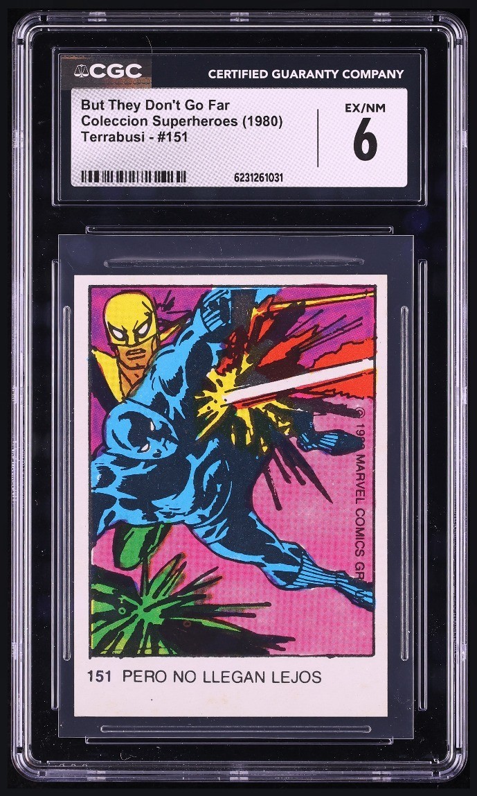 1980 Marvel Terrabusi Superheroes #151 Black Panther Rookie RC CGC 6 EX/NM