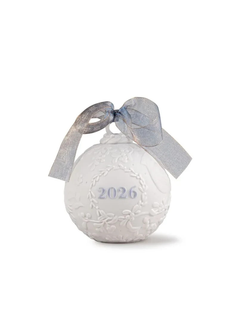 LLADRO,  2026 ANNUAL CHRISTMAS BALL ORNAMENT, #18489 NEW, MINT & BOXED