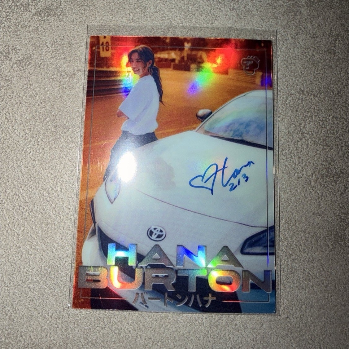 Tarmac Cards Hana Burton Autographed Card HB-L2 Serial 60/75 2024 EventsSpecial