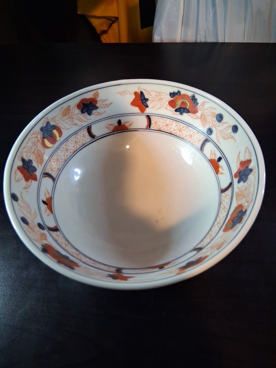 Vintage Japanese Porcelain Bowl Plate Hsnd Painted Porcelain Decorative Antique