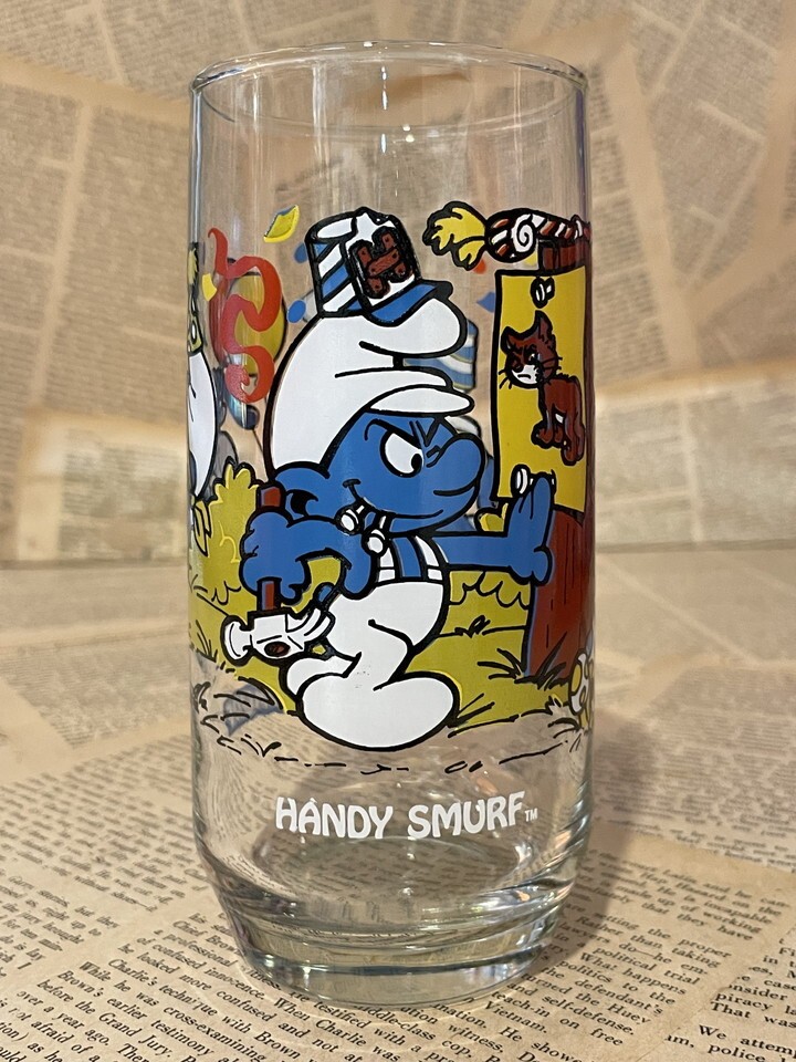 1980s/Smurf/Glass/Buy It Now Vintage USA/Smurf/Glass(80s) GL-057 Age14+