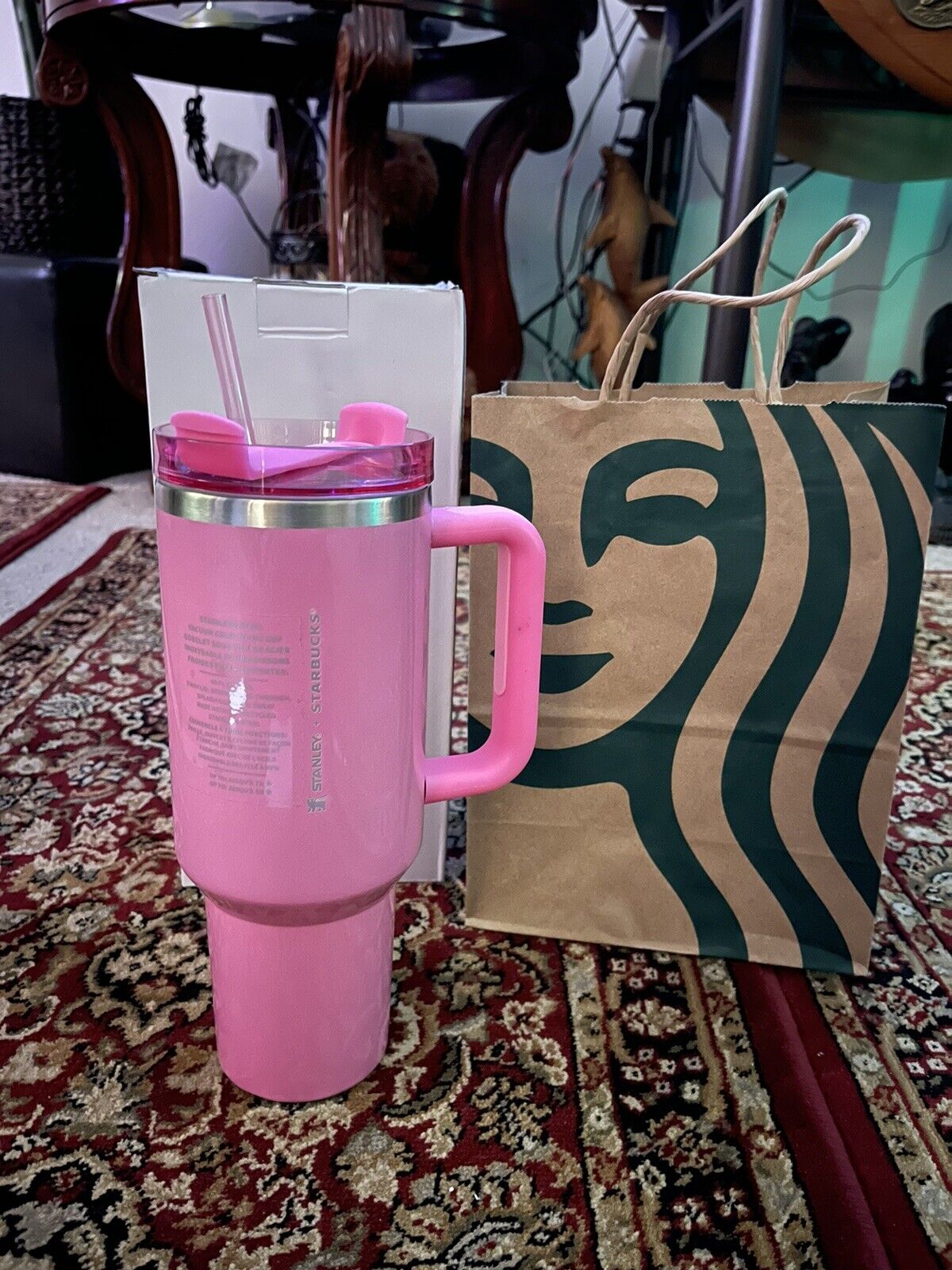 Stanley X Starbucks Winter Pink 40oz Tumbler