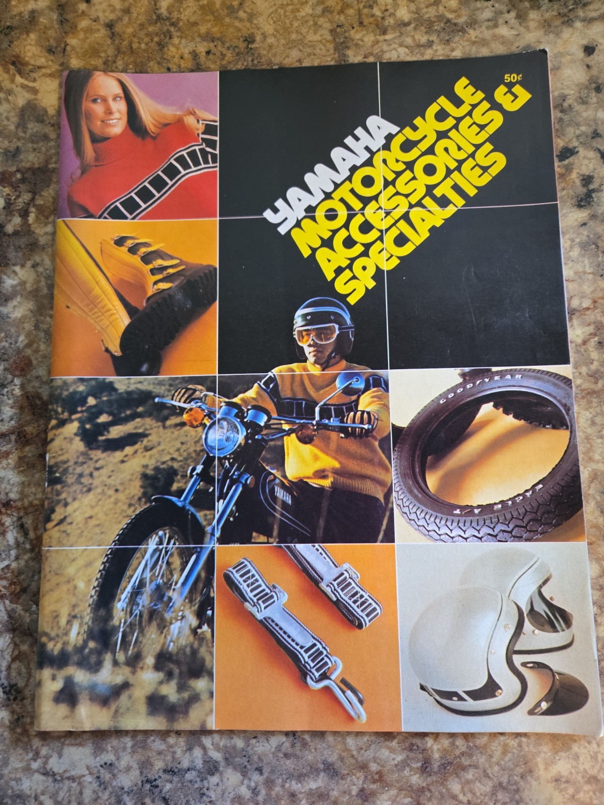 Original 1974 Yamaha Motorcycle Accessories & Specialties Sales Brochure 74