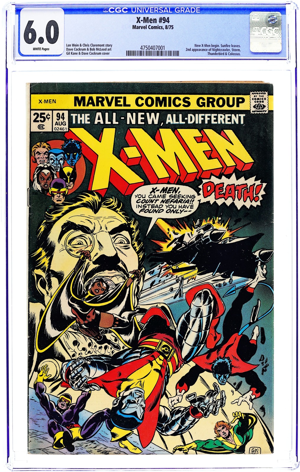 Uncanny X-Men #94 CGC 6.0 1975 4750407001