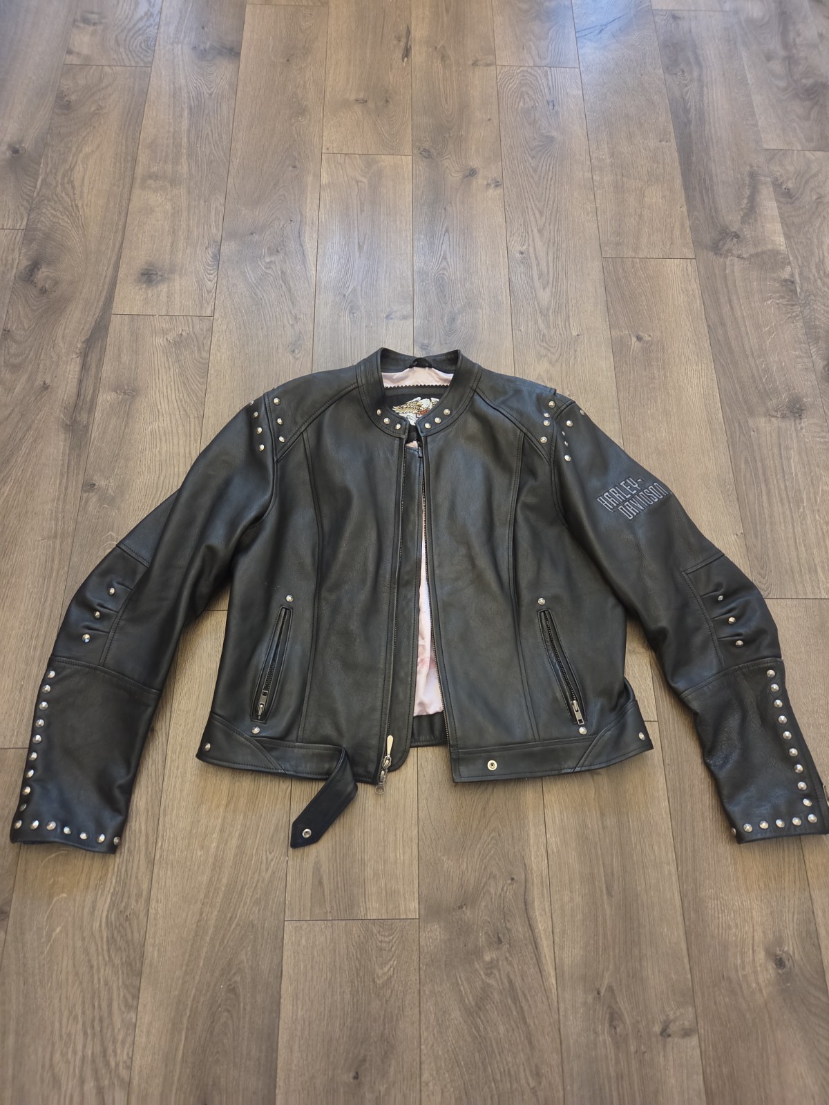 Vtg Harley Davidson Rising Phoenix Studded Leather Motorcycle Jacket XL 221-1287 Vtg Harley Davidson Rising Phoenix Studded Leather Motorcycle Jacket XL 221-1287
