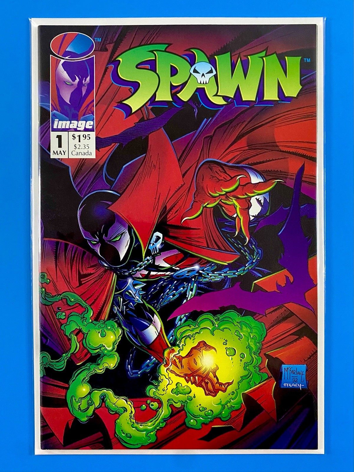 Spawn #1 Image (1992) Rare Misprint Error Variant McFarlane High Grade NM/NM+🔥
