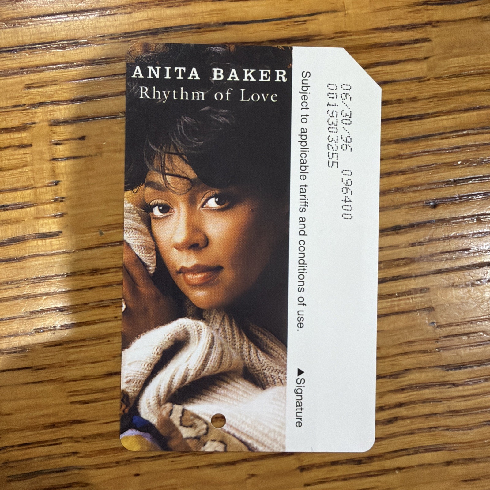 Extremely Rare ANITA BAKER blueback 1996 Subway Metrocard MTA. Mint