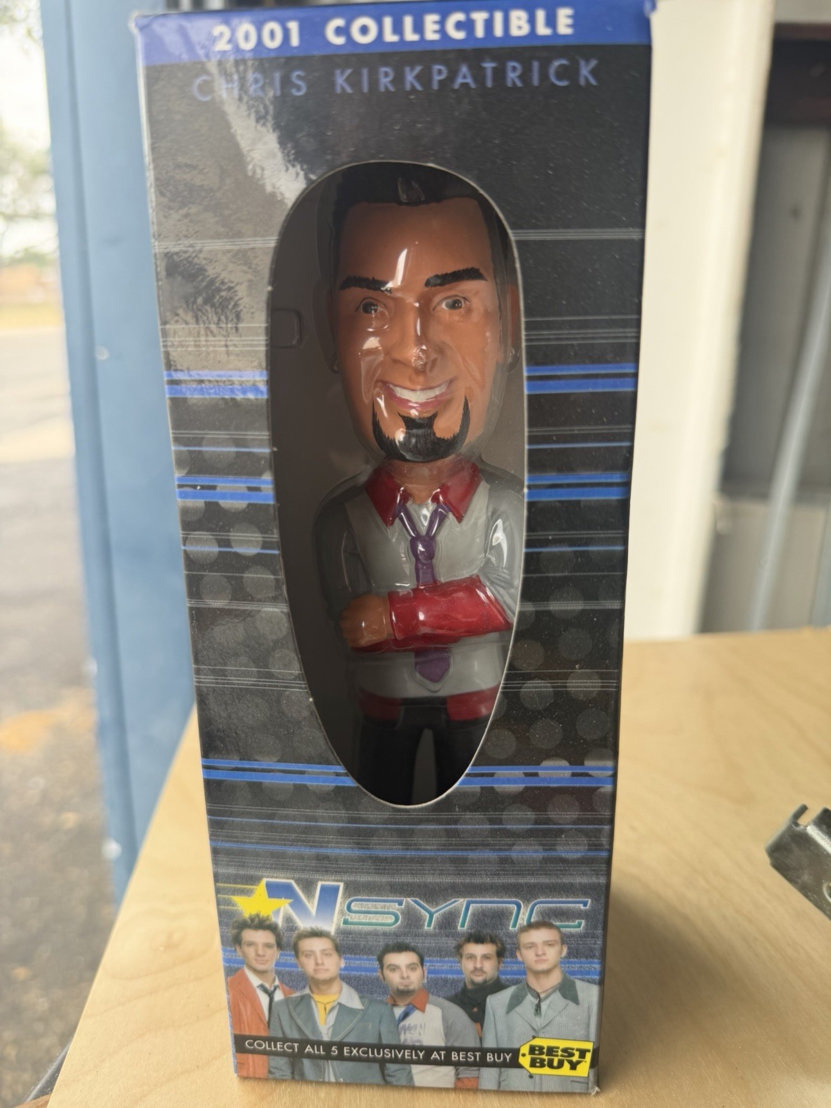2001 N SYNC CHRIS KIRKPATRICK Bobble Head Doll 8-inch Best Buy Exclusive BNIOP G