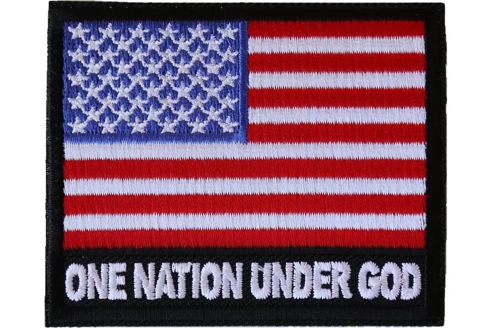 ONE NATION UNDER GOD AMERICAN FLAG EMBROIDERED IRON PATCH**FREE SHIPPING** ONE NATION UNDER GOD AMERICAN FLAG EMBROIDERED IRON PATCH**FREE SHIPPING**