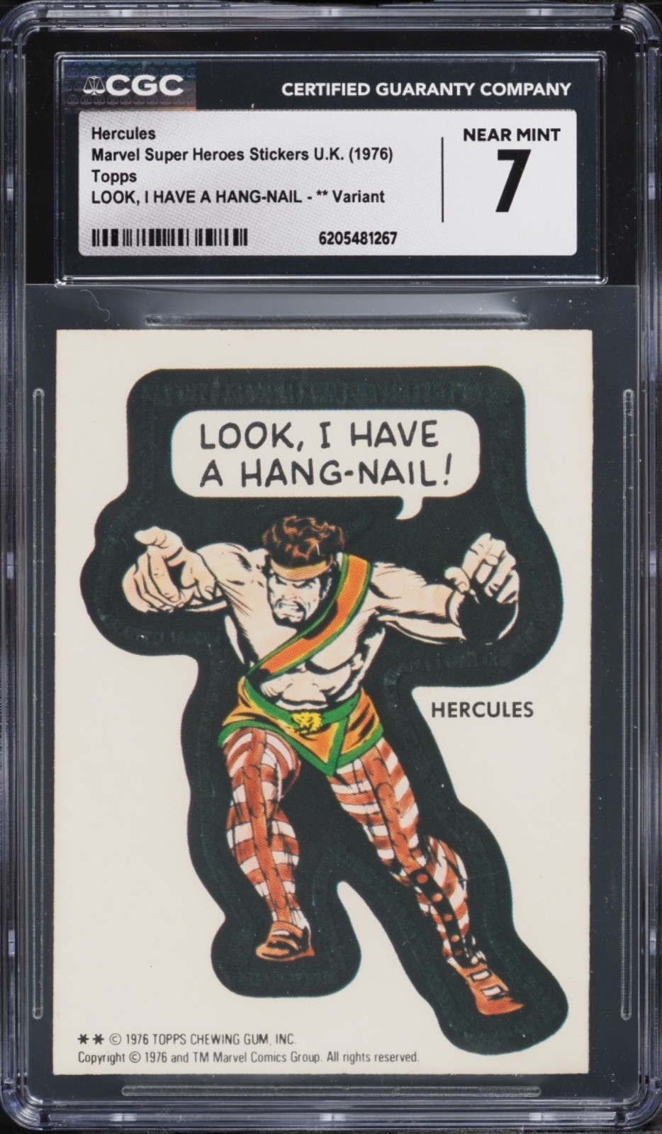 1976 Topps Marvel U.K. Hercules \