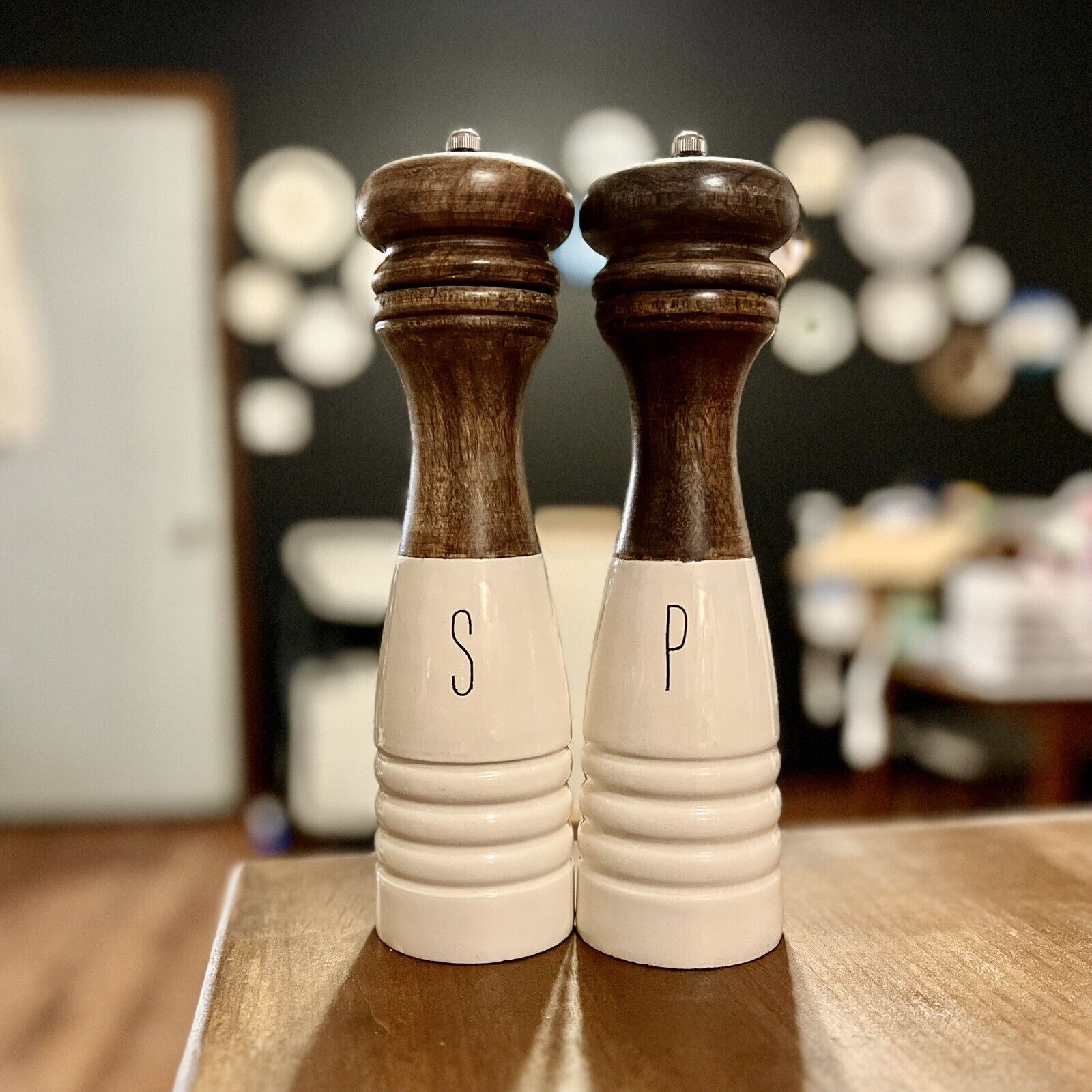 Farmhouse Mudpie Salt And Pepper Grinder Shaker Tall Classic