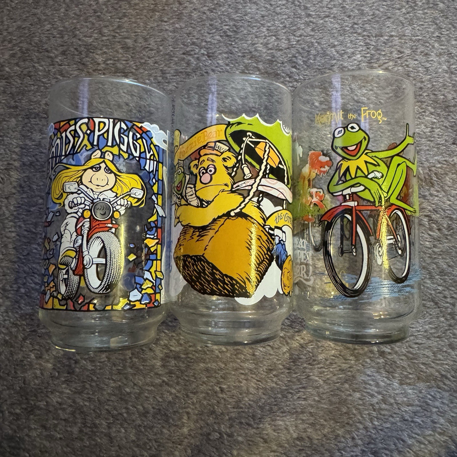 Vintage 1981 McDonald\'s Muppets promotional drinking glasses