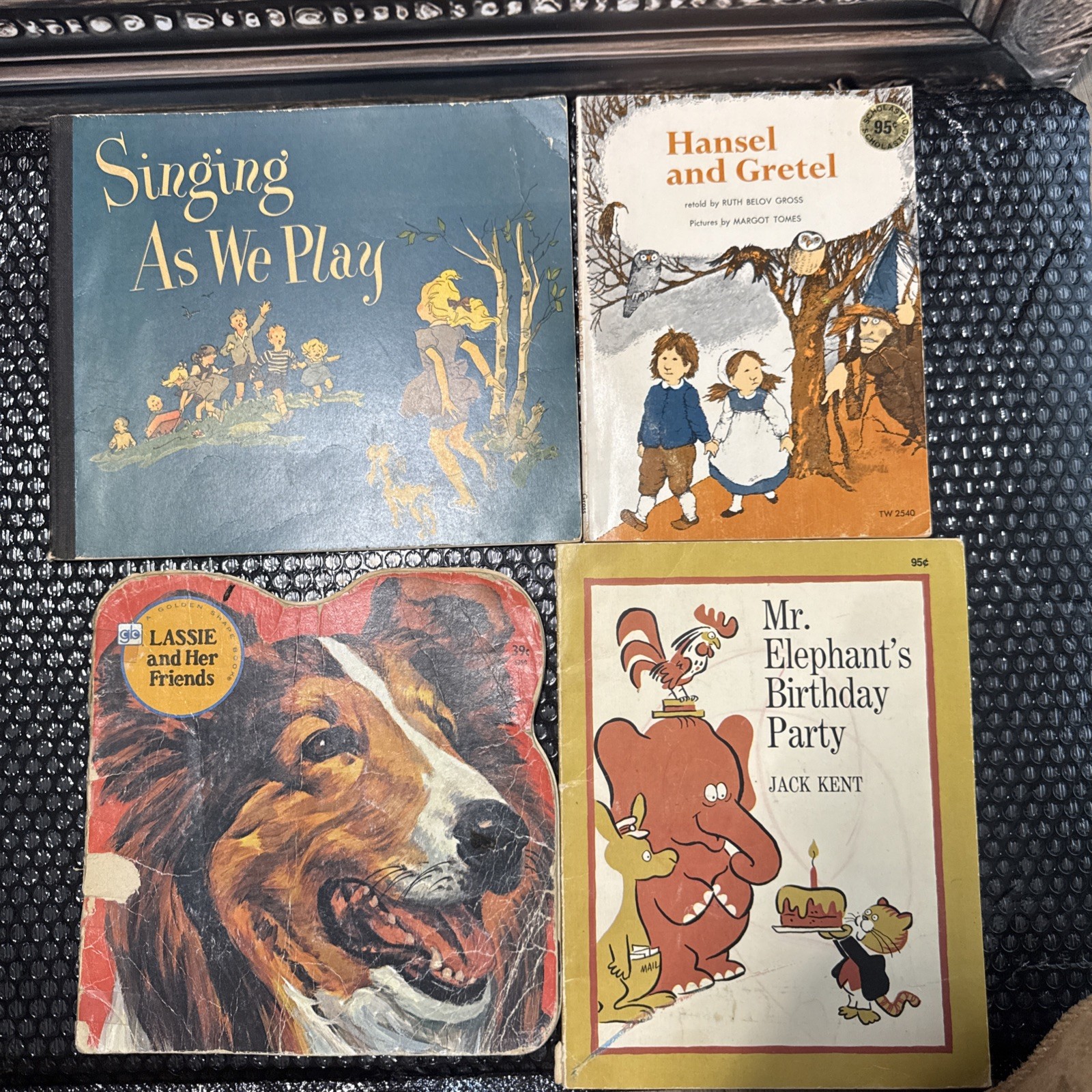 Set of 4 Vintage Children's Softcover Books 1950-1970s Children's Books