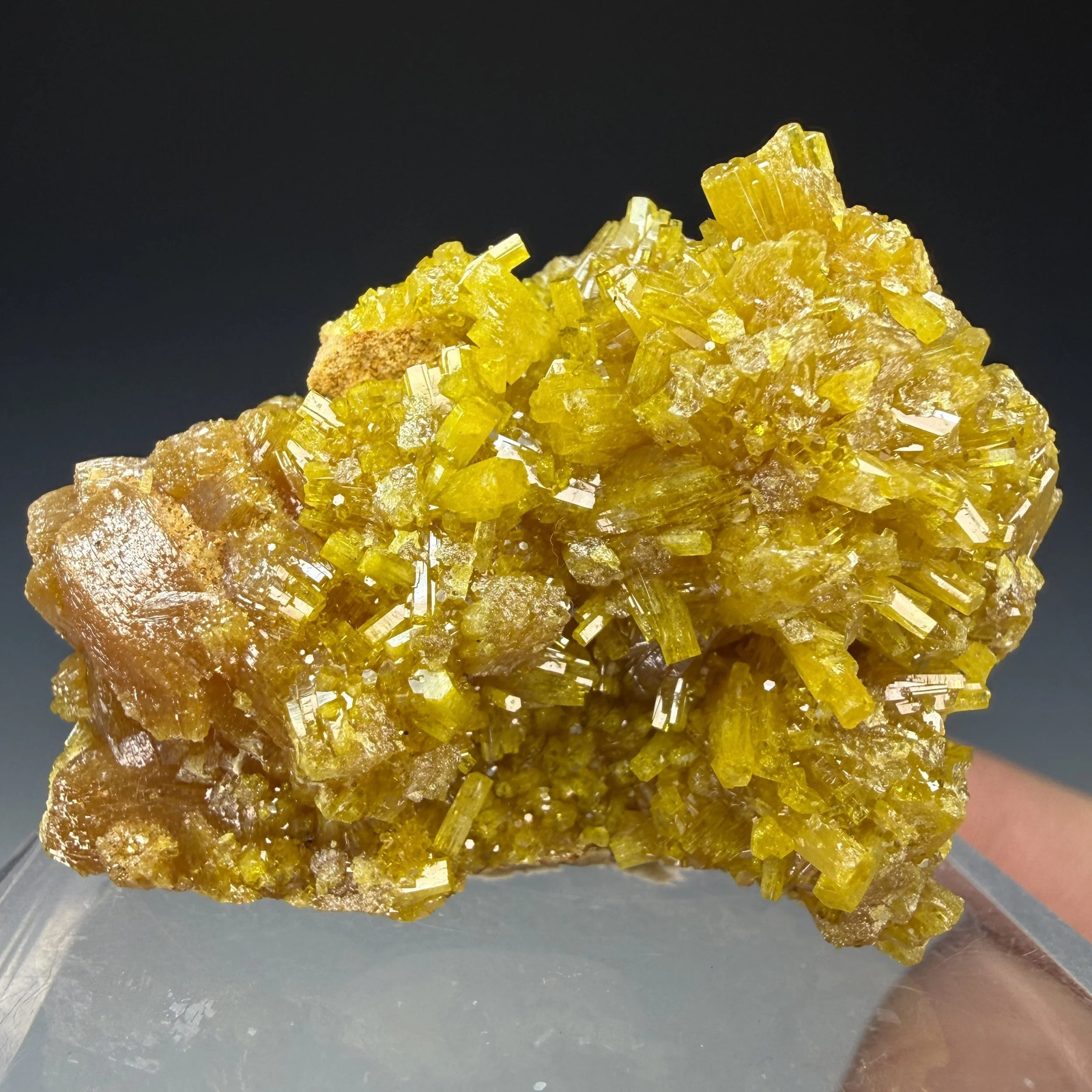 Pyromorphite, Bunker Hill Mine, Yreka Dist., Shoshone County, Idaho, USA