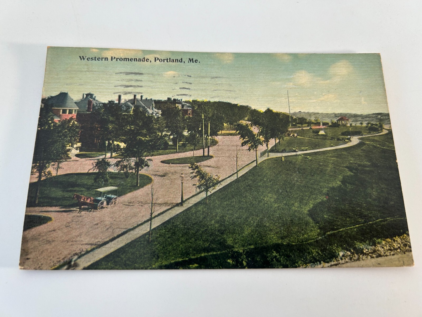 Western Promenade Portland Maine Postcard Western Promenade Portland Maine Postcard