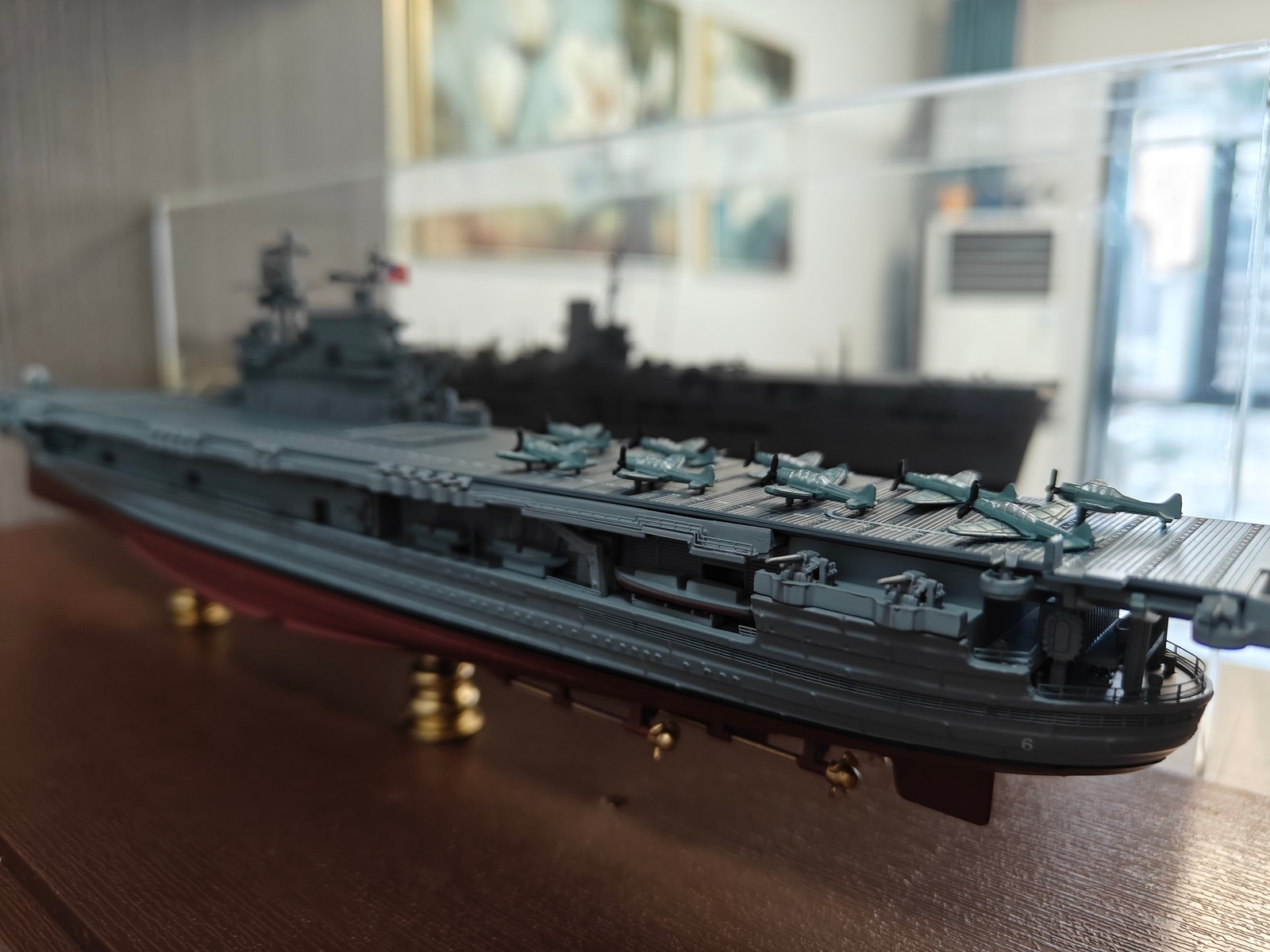 1/700 USS Enterprise CV-6 1942 WWII US Navy Aircraft Carrier Model For MILVIC