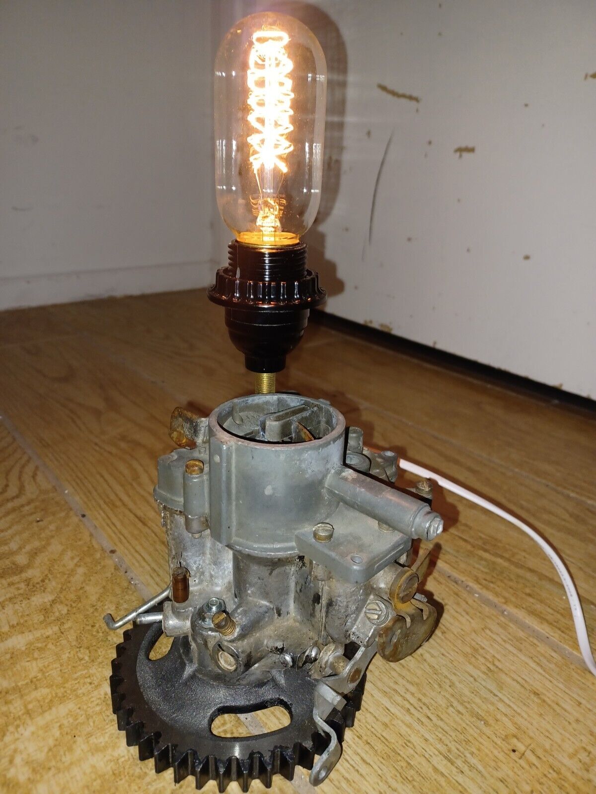 Lamp Made Out Vintage Automotive Carburetor Rochester GM